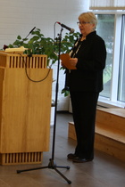 Yhdistyksen puheenjohtaja toivotti juhlaväen tervetulleeksi.