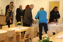 Juhlan lopuksi saatiin kirkkokahvit